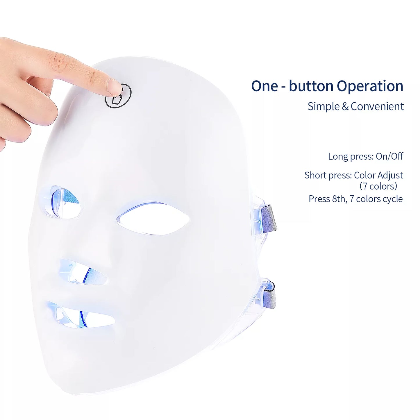skunty 7 Colors LED Facial Mask Photon Therapy
